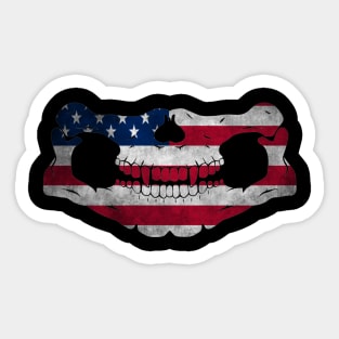 Skull usa Sticker